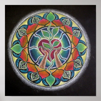 Poster de Mandala du Coeur Prospère