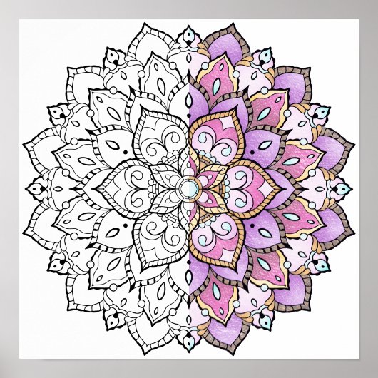 Poster de Mandala pour les adultes