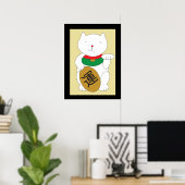 Poster de Maneki Neko Luck et Good Fortune (Bureau à domicile)