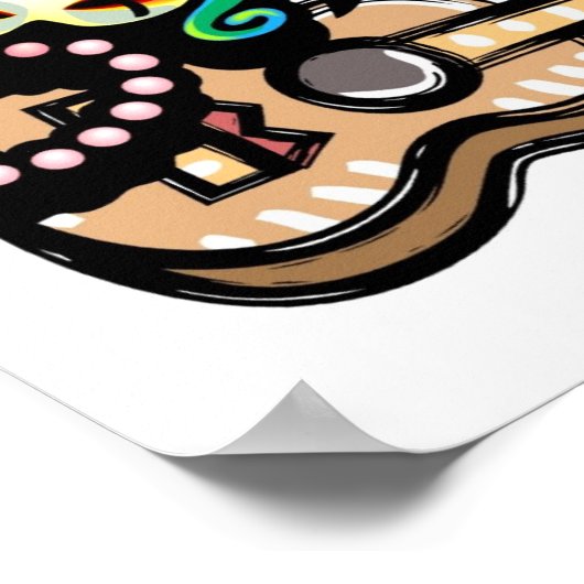 Poster de Mardi Gras Ukulele (Coin)