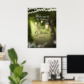 Poster de mariage dans le jardin de la forêt encha (Bureau à domicile)