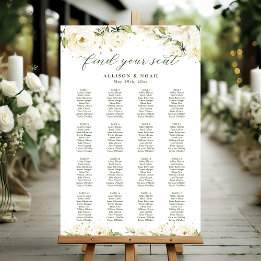 Poster de Mariage fleuri Rose élégant
