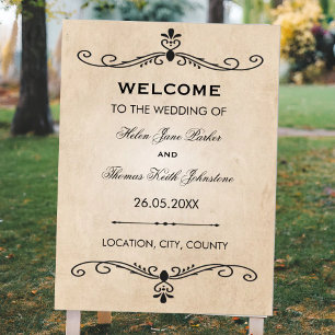 Poster de mariage vintage