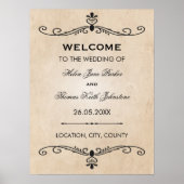 Poster de mariage vintage (Devant)