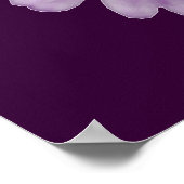 Poster de Marigold blanc et violet (Coin)