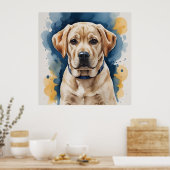 Poster de marionnettes Labrador | Art mur (Cuisine)