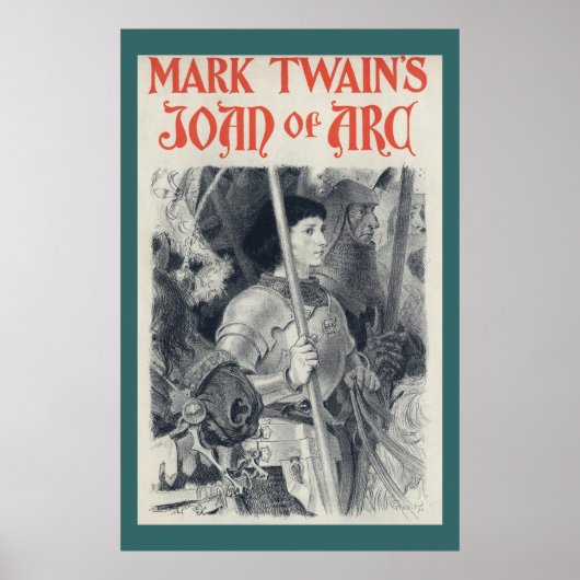 Poster de Mark Twain sur la Jeanne d'Arc (Devant)