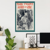 Poster de Mark Twain sur la Jeanne d'Arc (Bureau à domicile)