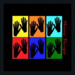 Poster de massothérapie Pop Art<br><div class="desc">Affiche de la partie massothérapeute</div>