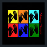 Poster de massothérapie Pop Art<br><div class="desc">Affiche de la partie massothérapeute</div>