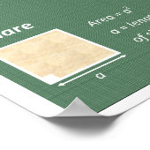 Poster de mathématiques géométriques : Zones de pl (Coin)