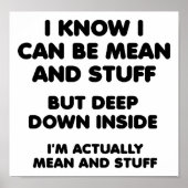 Poster de Mean et Stuff Funny (Devant)