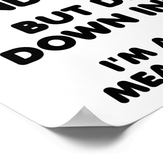 Poster de Mean et Stuff Funny (Coin)