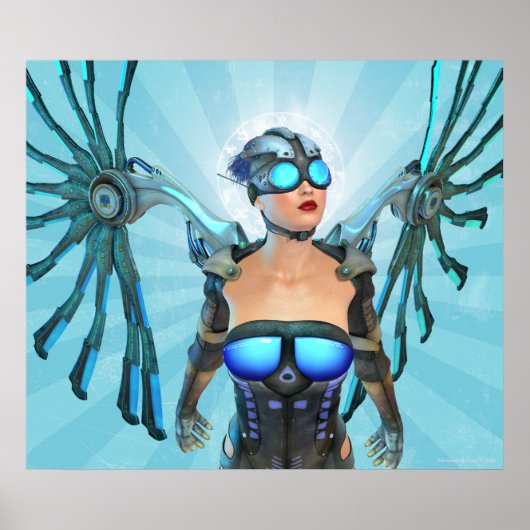 Poster de Mech Angel Surreal Art (Devant)