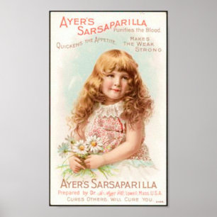Poster de médecine Sarsaparilla