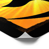 Poster de méditation Om Yoga (Coin)