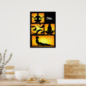 Poster de méditation Om Yoga (Cuisine)
