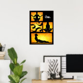 Poster de méditation Om Yoga (Bureau à domicile)