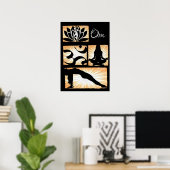 Poster de méditation Om Yoga (Bureau à domicile)