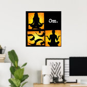 Poster de méditation Om Yoga (Bureau à domicile)