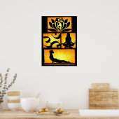 Poster de méditation Om Yoga (Cuisine)