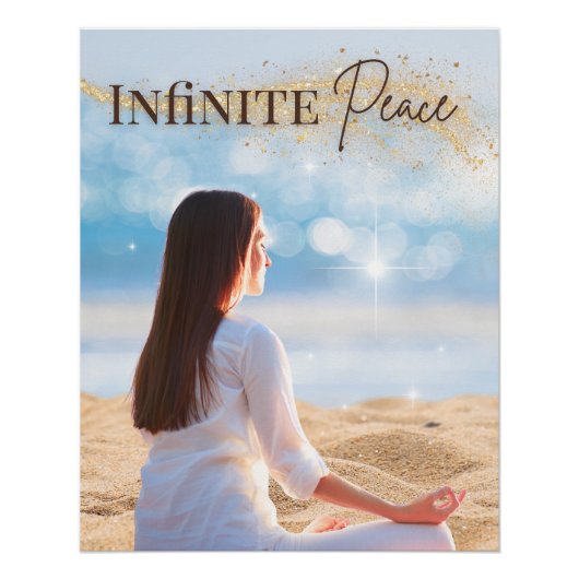 Poster de méditation pour la paix infinie (Devant)