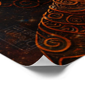 Poster de méditation spirituelle Bouddha (Coin)