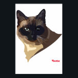 Poster de Meeow Cats<br><div class="desc">Grandes affiches,  décorez cette chambre,  étudiez ou un mur spécial dans votre maison ou bureau. Art graphique vectoriel minimal certains avec un texte descriptif approprié.</div>