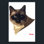Poster de Meeow Cats<br><div class="desc">Grandes affiches,  décorez cette chambre,  étudiez ou un mur spécial dans votre maison ou bureau. Art graphique vectoriel minimal certains avec un texte descriptif approprié.</div>
