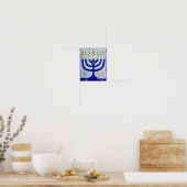 Poster de Menorah, 8 x 10 pouces (Cuisine)