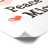 Poster de Microbiologie Peace Love (Coin)