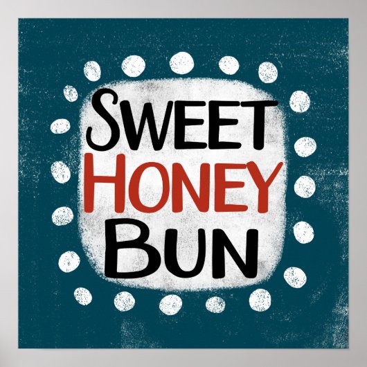 Poster de miel doux Bun Wall Art (Devant)