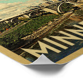Poster de Minneapolis Vintage voyage Art Minnesota (Coin)
