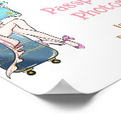 Poster De Miss à Mrs Voyage de Fête de Mariage pour Futur (Coin)