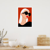 Poster de mode, Art féminin, Appartement, OEuvre m (Cuisine)