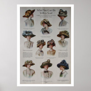 Poster de mode Casquette vintage