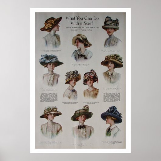 Poster de mode Casquette vintage (Devant)