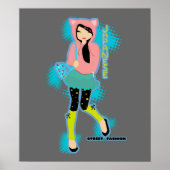 Poster de mode de rue japonaise (Devant)