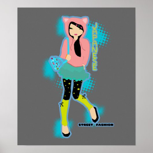 Poster de mode de rue japonaise (Devant)