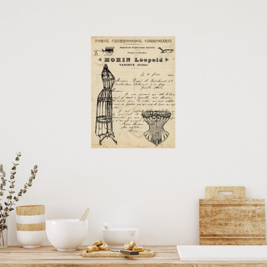 Poster de mode vintage (Cuisine)