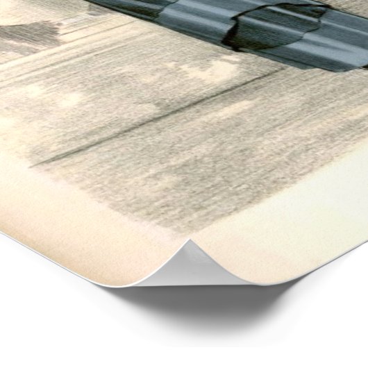 Poster de mode vintage édouardienne (Coin)