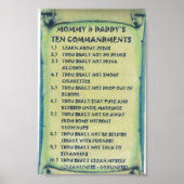 Poster de Mommy & Daddys Dix Commandements (Devant)
