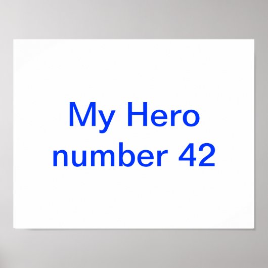 Poster de mon héros Jackie Robinson (Devant)