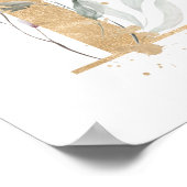 Poster de monogramme Lettre B (Coin)