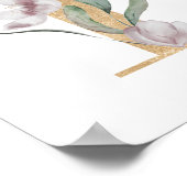 Poster de monogramme Lettre F (Coin)