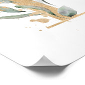 Poster de monogramme Lettre L (Coin)