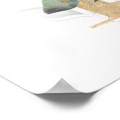 Poster de monogramme Lettre Y (Coin)