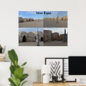 Poster de Mos Espa sur la planète Tatooine (Bureau à domicile)