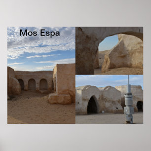 Poster de Mos Espa sur la planète Tatooine