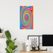 Poster de motif d'art à roue colorée (Bureau à domicile)
